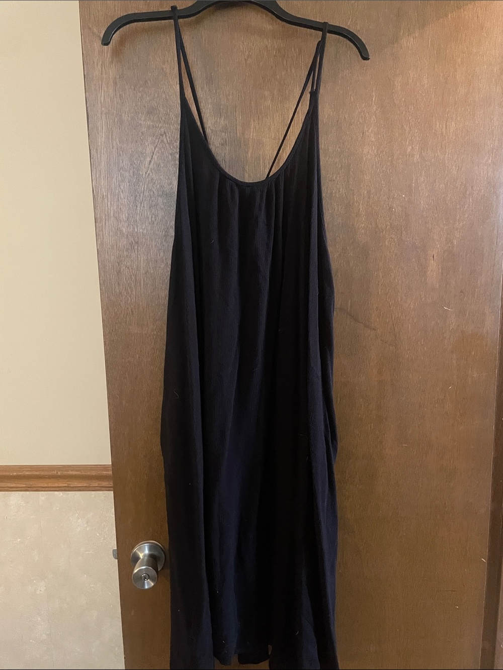 Black Spaghetti Strap Women’s Slip Dress